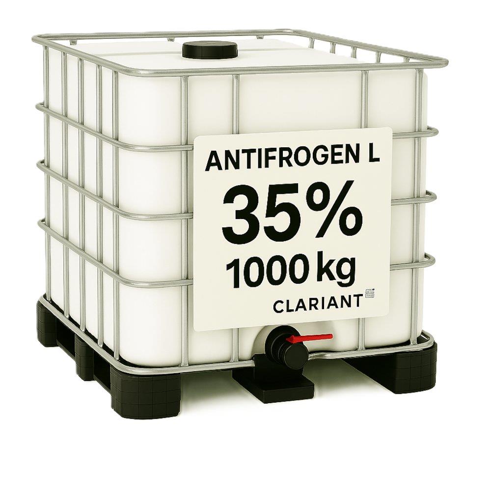 Clariant Antifrogen L ethylene glycol (PG) diluted - 1000kg, 35%, -17°C, Yes