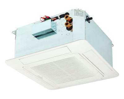 Clint TXW Fan Coil 4-Way with AC motor - 4.7kW, 3.7kW, 5.3kW, 33-48DB(A), 3/4", No, TXW 163 UCB+SNA+GR