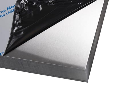 Cold-rolled plate stainless EN 1.4307 ground K220/240 laser film - 2500mm, 1250mm, 1,2mm, 31.3kg