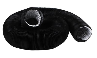 COMBI4U Ventilation Hose alu/PET black - 127mm, 125°C, 0.03bar, 0bar, max 30M/s