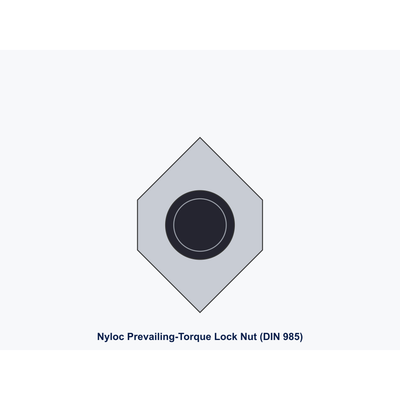 Hex Lock Nut M3 DIN 980 V — A2-70 Stainless (All-Metal Prevailing Torque)