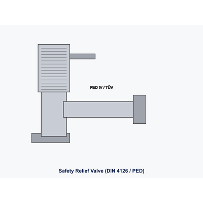 Safety Relief Valve Bronze Flanged DN15 Set 3 Bar