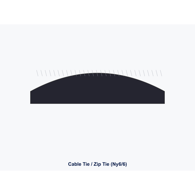 Cable Tie Nylon 6.6 Natural 100mm × 2.5mm (Pack of 100)