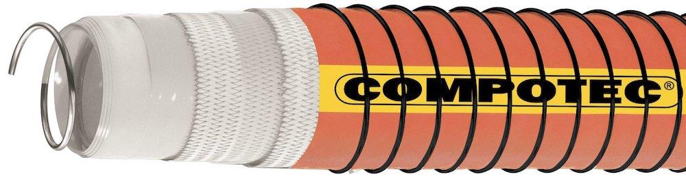 Composite hose PP orange oil/fuel - 3", 75mm, 80°C, 5bar