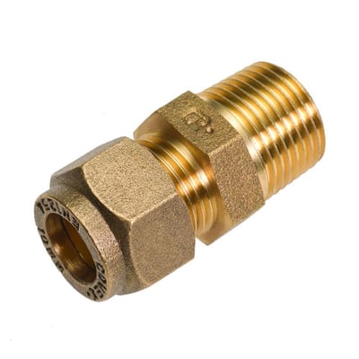 Conex Transition Nipple with pipe thread - 10mm, 3/8"