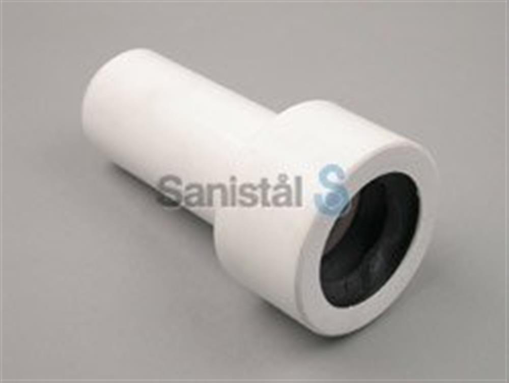 Connection Pipe with lip seal - 50mm, 130mm, white