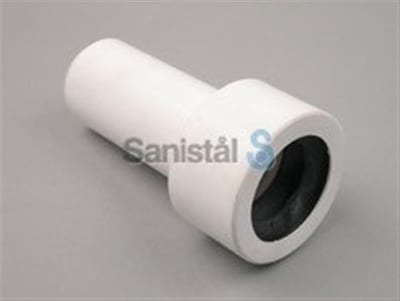 Connection Pipe with lip seal - 50mm, 130mm, white