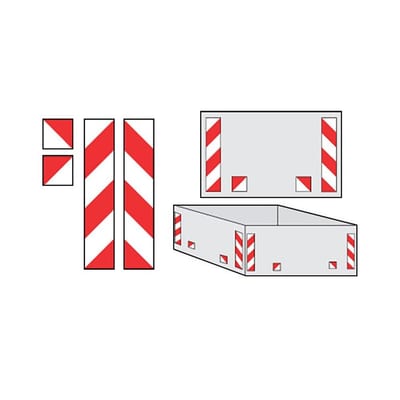 Container marking reflectors