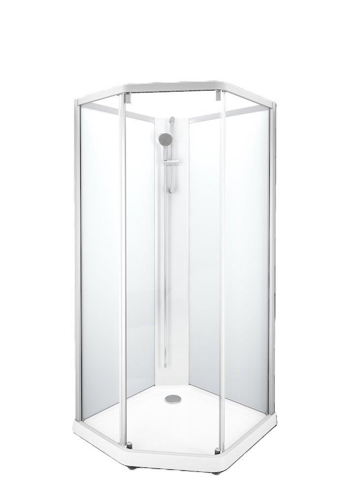 Contura Shower Showerama Shower cabin sliding door - Clear/frost, 800mm, 2080mm, 900mm