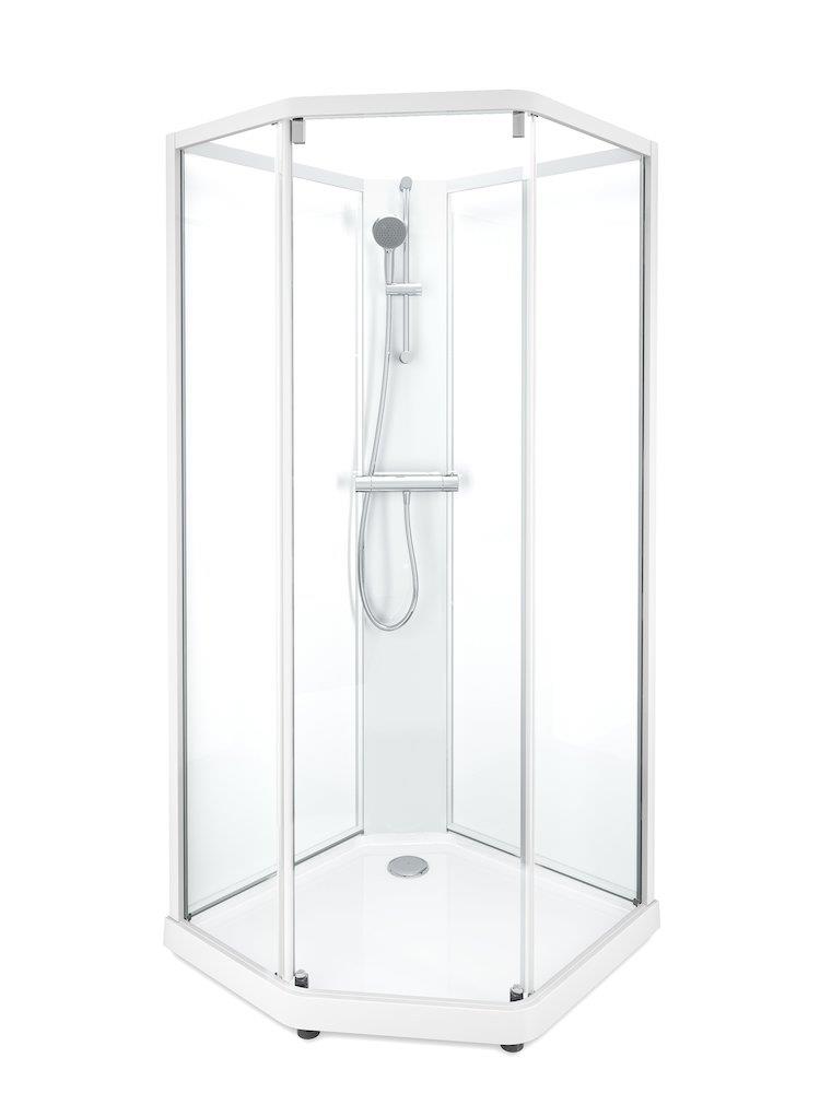Contura Shower Showerama Shower cabin sliding door - Clear/frost, 900mm, 2080mm, 900mm