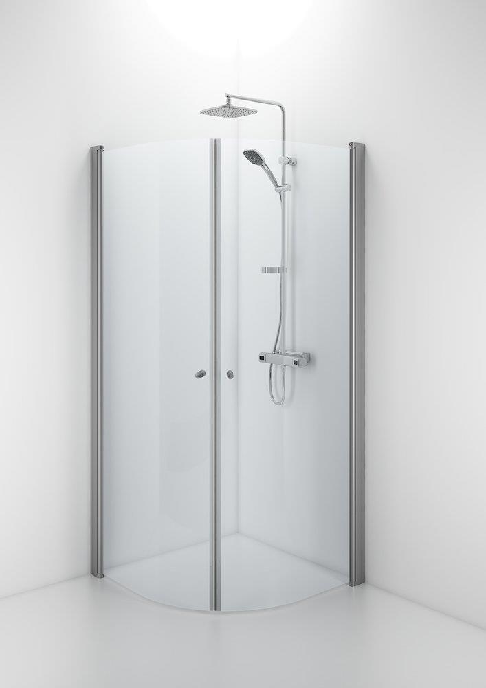 Contura Shower Space Shower corner - 2000mm, 900mm, Rounded, Clear