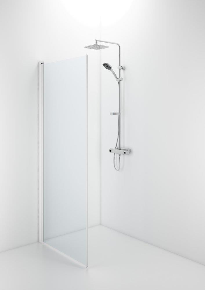 Contura Shower Space Shower door - 2000mm, 600mm, Clear, Straight 10547652