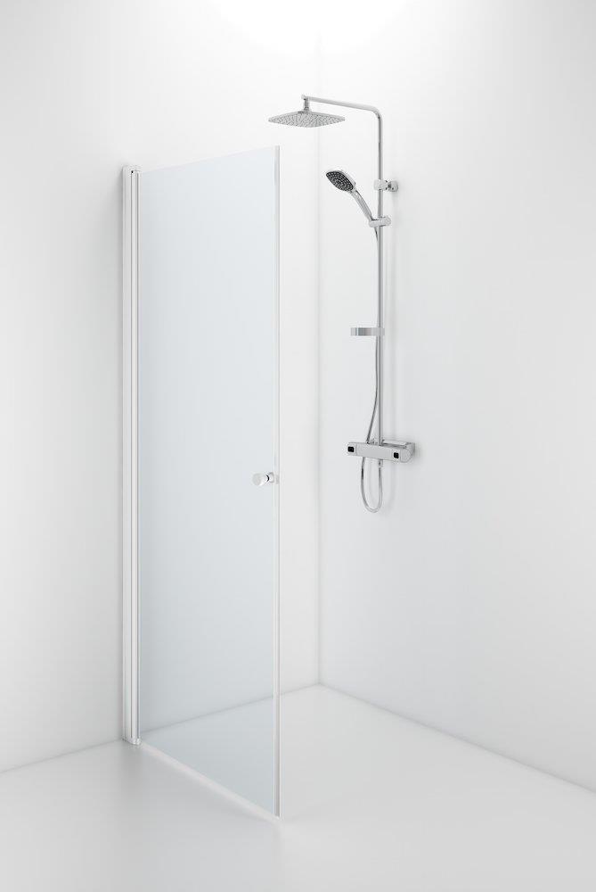 Contura Shower Space Shower door - 2000mm, 700mm, Clear, Straight 10547616
