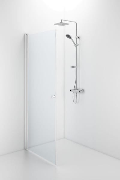 Contura Shower Space Shower door - 2000mm, 900mm, Frosted, Straight 10547634