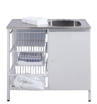 Contura Steel CAB 5 Wash Table with stand stainless steel - 514mm, 600mm