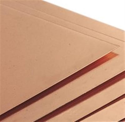 Copper Plate half-hard - 4mm, 2000mm, 1000mm, 71.52kg