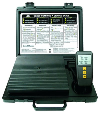CPS Refrigerant scale - 0-100kg, Yes, 75TIMER, CC220