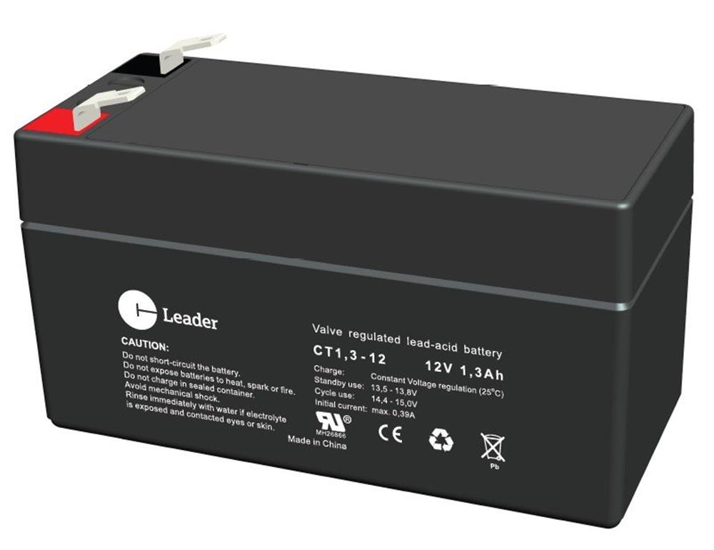 CT-Leader CT1.3-12 Lead Battery - 12V, 1.2AH