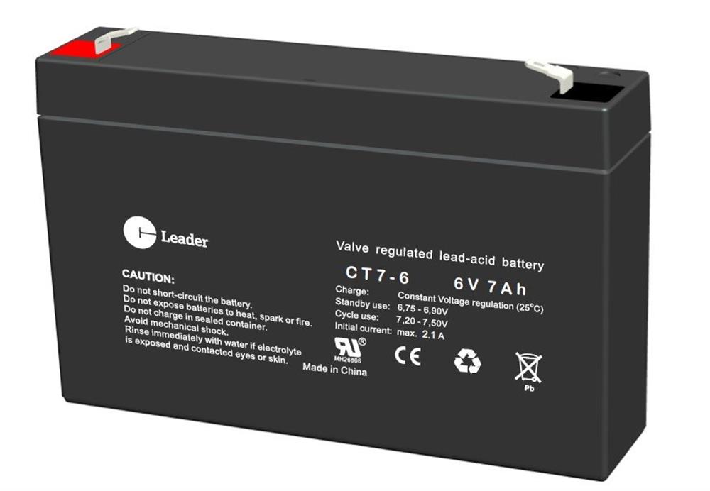 CT-Leader CT7-6 Lead Battery - 6V, 7AH