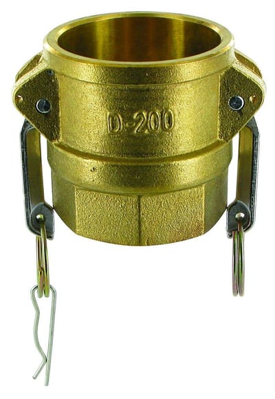D Cam coupling brass coupling female - 2 1/2", 2 1/2"