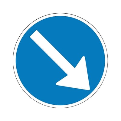 D15.3 Mandatory Sign mandatory passage D15.3 - 70cm