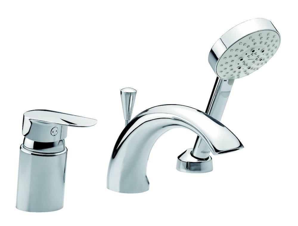 Damixa Clover 1-Handle Bath and Shower Faucet 3-Hole - Chrome-Plated, Spout Included