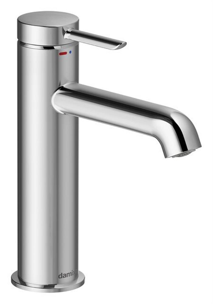 Damixa Iris Washbasin faucet - 1 handles, 114mm, Chrome-plated, Polished, Low, without pop-up waste