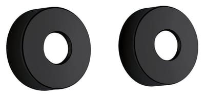 Damixa Silhouet Decorative Rosette 2 pcs Matte Black - 75 mm