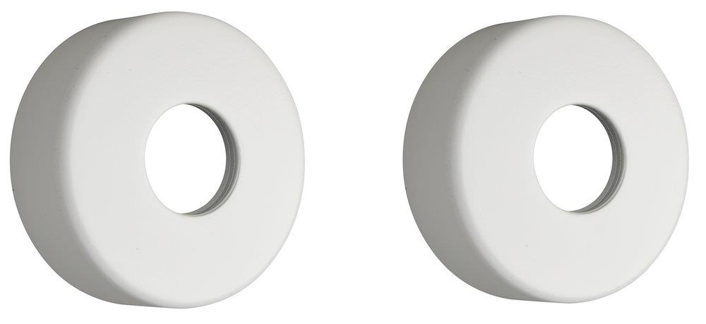 Damixa Silhouet Rosettes for Thermostatic Mixer, Matte White - 2 pcs