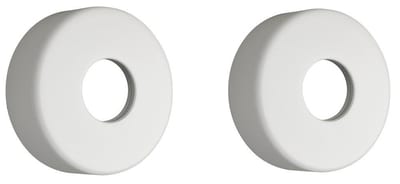 Damixa Silhouet Rosettes for Thermostatic Mixer, Matte White - 2 pcs