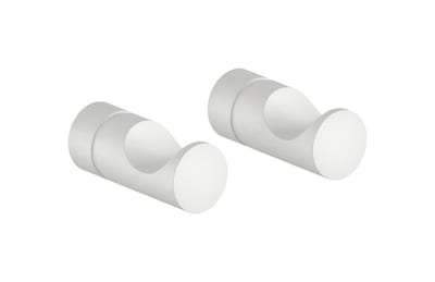 Damixa Silhouet Brass Towel Hook Matte White - Pack of 2