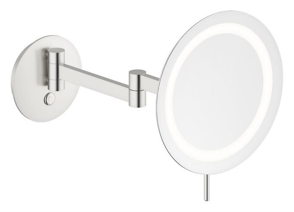 Damixa Zen Cosmetic mirror with LED light. - 320mm, 320mm, 398mm, Steel, 320mm, Round, Yes
