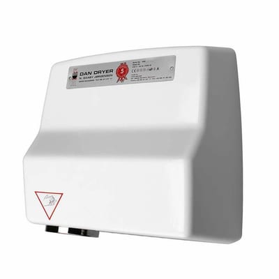 Dan Dryer Classic Hand Dryer - Polished, white