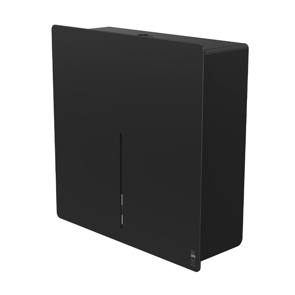Dan Dryer Loki Paper Dispenser wall-mounted - Box, Powder-coated, black