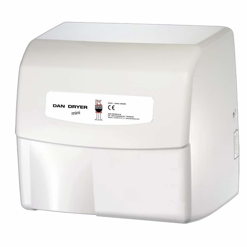 Dan Dryer Mini Hand Dryer - Polished, white, 1800W, 230V