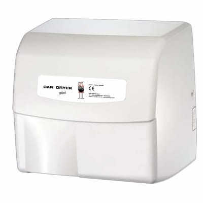 Dan Dryer Mini Hand Dryer - Polished, white, 1800W, 230V