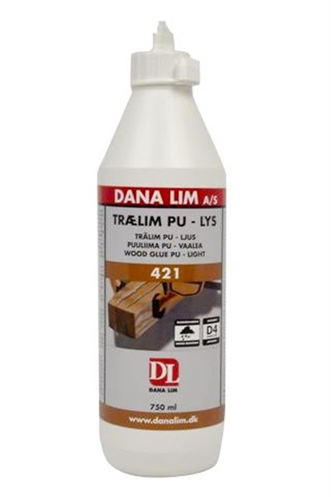 Dana Lim 421 PU Wood Glue, Clear/Yellowish, 750 ml (53030)