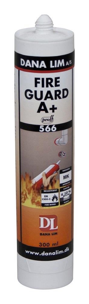 Dana Adhesive Fire Guard A+566 Fire Sealant white - 300ml, Cartridge