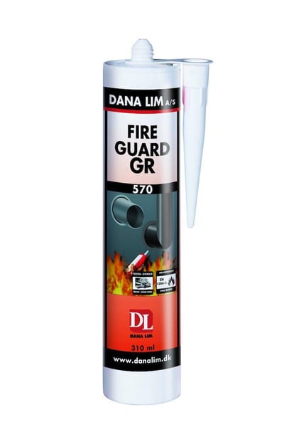 Dana Adhesive Fire Guard GR 570 Fire sealant black - 310ml, Cartridge