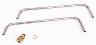 Danfoss AF-range impulse tube set for AFQ controllers — valve DN 100, PN 40, 10 mm × G 1/4, Stainless steel