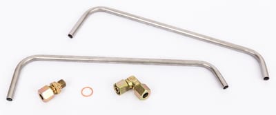 Danfoss AF-range impulse tube set for AFPQ controllers — valve DN 50, PN 40, 10 mm × G 1/4, Stainless steel