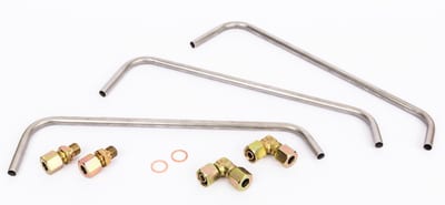 Danfoss AF-range impulse tube set for AFPQ4 controllers — valve DN 15/20, PN 40, 10 mm × G 1/4, Stainless steel