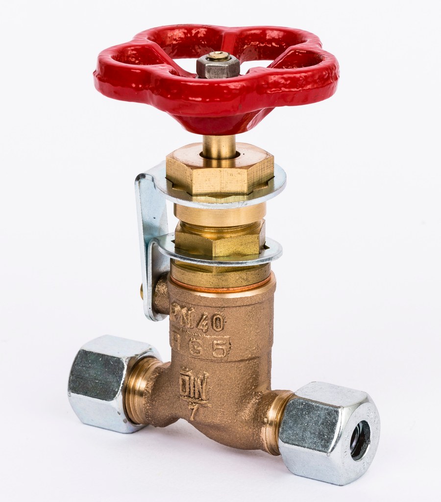 Danfoss AF-range impulse-line shut-off valve — 10 mm (Herose), for self-acting controller impulse tubing (003G1401)
