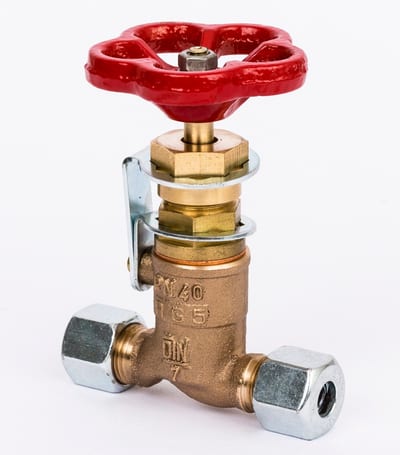 Danfoss AF-range impulse-line shut-off valve — 10 mm (Herose), for self-acting controller impulse tubing