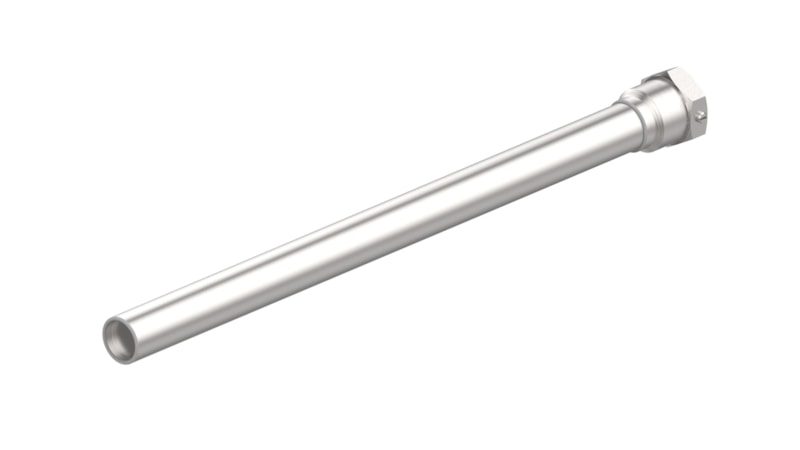 Danfoss immersion pocket (thermowell) — for AFT self-acting temperature controller, R1" DIN2999 Stainless steel PN 40, 401 mm (003G1412)