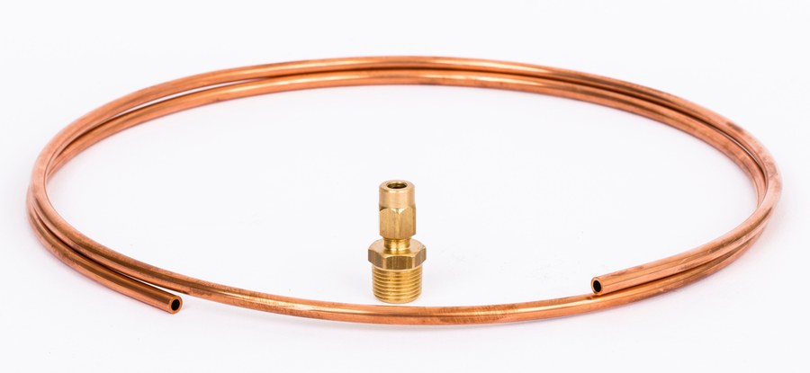 Danfoss impulse tube, Ø6 mm copper, 1500 mm, thread R 1/2, for OF(P)QM (T), self-acting-controller spare (003H6854)