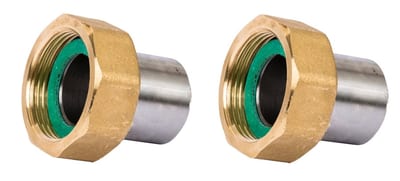 Danfoss Weld-on tailpiece set (2 pcs), PN 25, DN 32, union G 1 1/2, for AV-range self-acting controllers & VM/VG globe valves