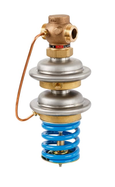 Danfoss SAVD safety pressure-reduction controller, PN 25, DN 20, kVS 6.3 m³/h, setting 2 – 8 bar, external thread G 1 A, free mounting