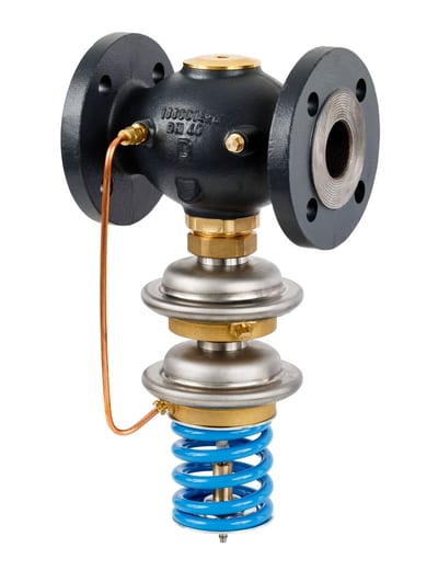 Danfoss SAVD safety pressure-reduction controller, PN 25, DN 40, kVS 20 m³/h, setting 2 – 8 bar, flange, free mounting