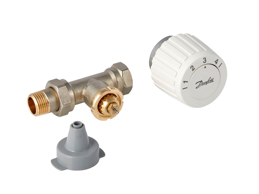 Danfoss FJVR Return-Temperature Limiter Set DN 15 Straight — Valve + Sensor (003L1080)